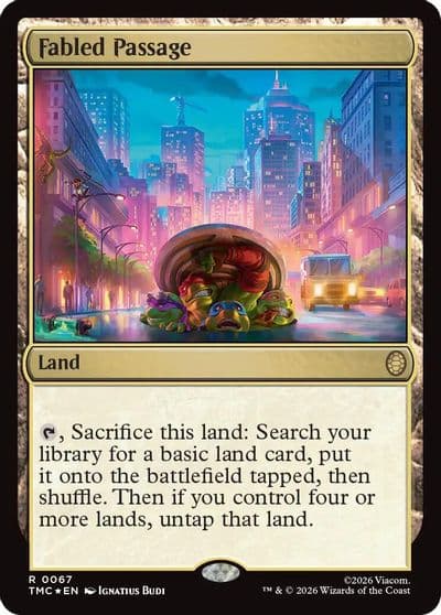 Fabled Passage Surge Foil Commander: Teenage Mutant Ninja Turtles Magic card