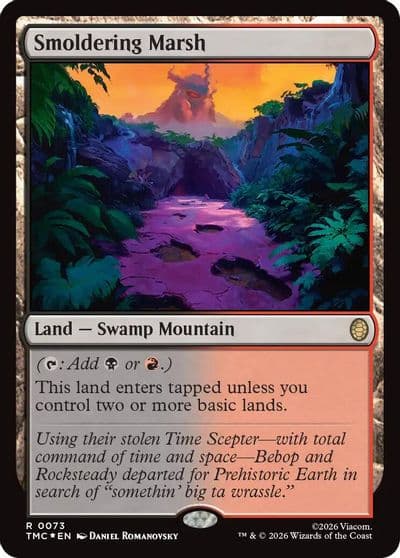 Smoldering Marsh Surge Foil Commander: Teenage Mutant Ninja Turtles Magic card
