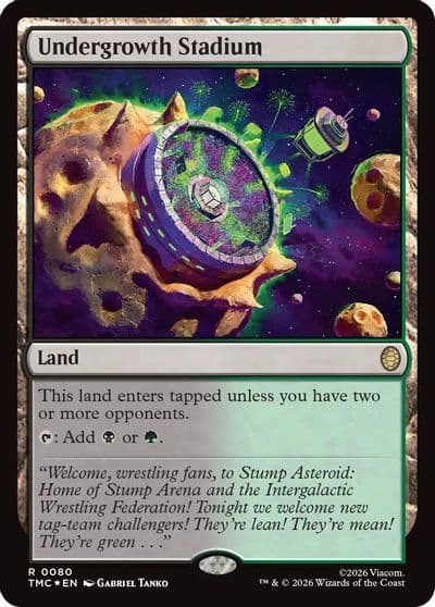 Undergrowth Stadium Surge Foil Commander: Teenage Mutant Ninja Turtles Magic card