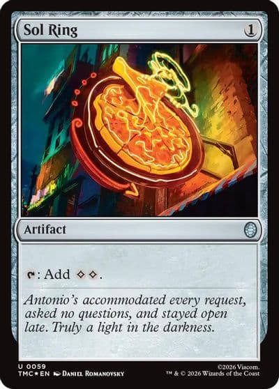 Sol Ring Surge Foil Commander: Teenage Mutant Ninja Turtles Magic card