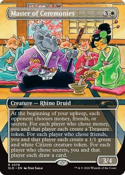 Master of Ceremonies Secret Lair Drop Series Magic card