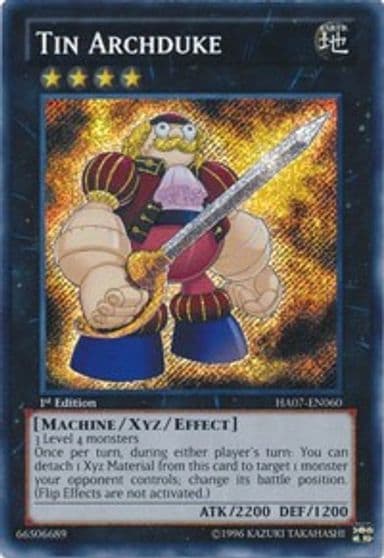 Tin Archduke Hidden Arsenal 7: Knight of Stars Yu-Gi-Oh! card