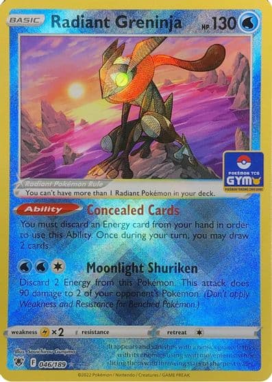 Radiant Greninja League & Championship Cards Pokemon card