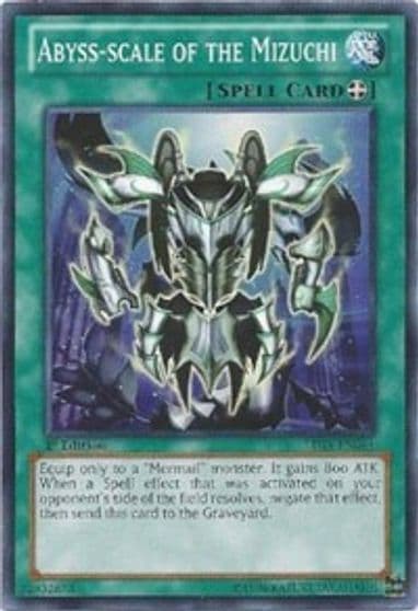 Abyss scale of the Mizuchi Lord of the Tachyon Galaxy Yu-Gi-Oh! card