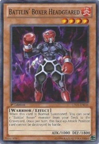 Battlin Boxer Headgeared Lord of the Tachyon Galaxy Yu-Gi-Oh! card