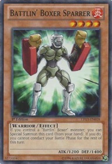 Battlin Boxer Sparrer Lord of the Tachyon Galaxy Yu-Gi-Oh! card