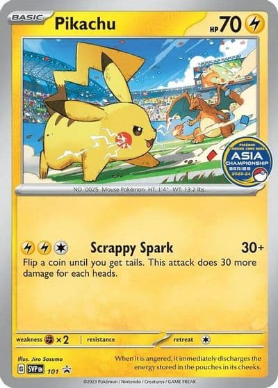Pikachu (Asia Championship Series 23-24) SV: Scarlet & Violet Promo Cards Pokemon card