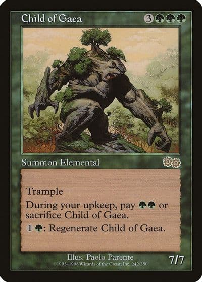 Child of Gaea Urza's Saga Magic card