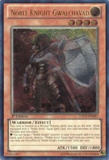 Noble Knight Gwalchavad UTR Lord of the Tachyon Galaxy Yu-Gi-Oh! card