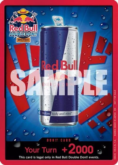 DON Card Red Bull Double Don One Piece Promotion Cards One Piece card