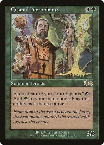 Citanul Hierophants Urza's Saga Magic card