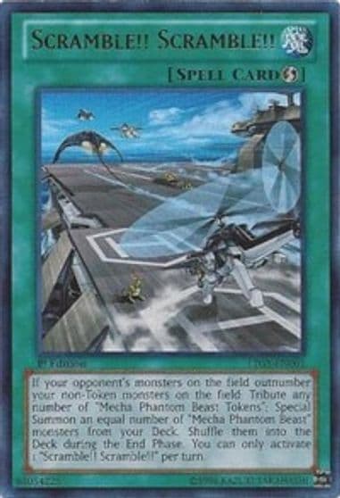 Scramble Scramble Lord of the Tachyon Galaxy Yu-Gi-Oh! card
