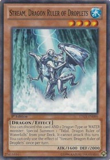 Stream Dragon Ruler of Droplets Lord of the Tachyon Galaxy Yu-Gi-Oh! card