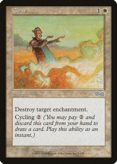 Clear Urza's Saga Magic card