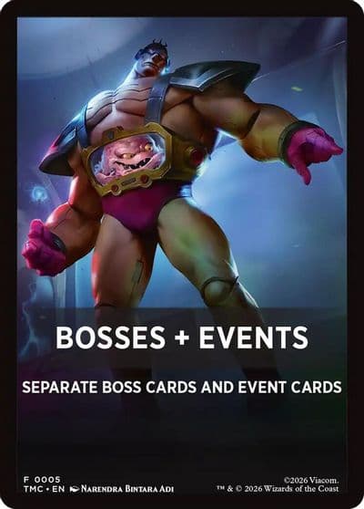 Bosses plus Events Commander: Teenage Mutant Ninja Turtles Magic card