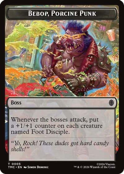 Bebop Porcine Punk Commander: Teenage Mutant Ninja Turtles Magic card