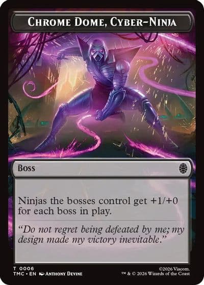 Chrome Dome Cyber Ninja Commander: Teenage Mutant Ninja Turtles Magic card