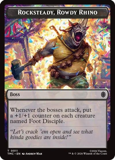Rocksteady Rowdy Rhino Commander: Teenage Mutant Ninja Turtles Magic card