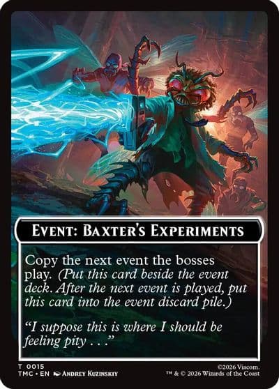 Event Baxters Experiments Commander: Teenage Mutant Ninja Turtles Magic card