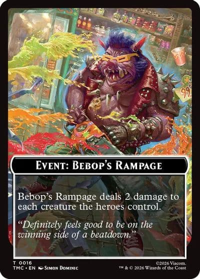Event Bebops Rampage Commander: Teenage Mutant Ninja Turtles Magic card