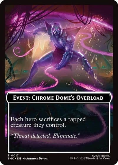 Event Chrome Domes Overload Commander: Teenage Mutant Ninja Turtles Magic card