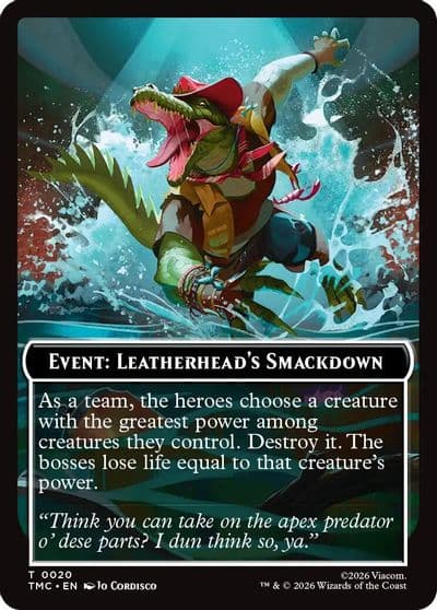 Event Leatherheads Smackdown Commander: Teenage Mutant Ninja Turtles Magic card