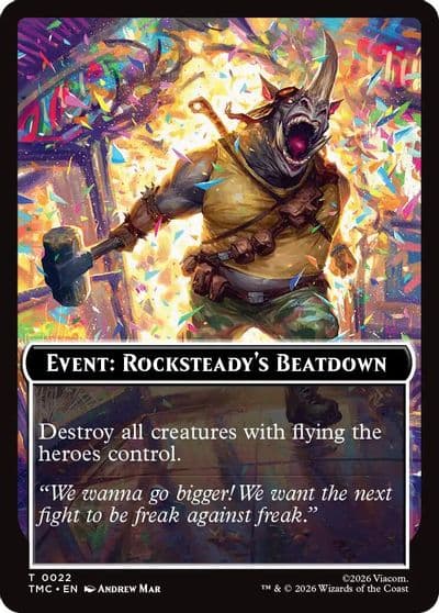 Event Rocksteadys Beatdown Commander: Teenage Mutant Ninja Turtles Magic card