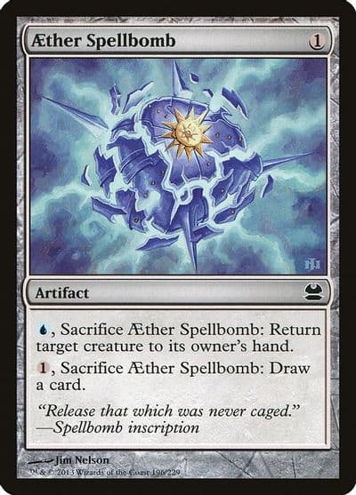 Aether Spellbomb Modern Masters Magic card