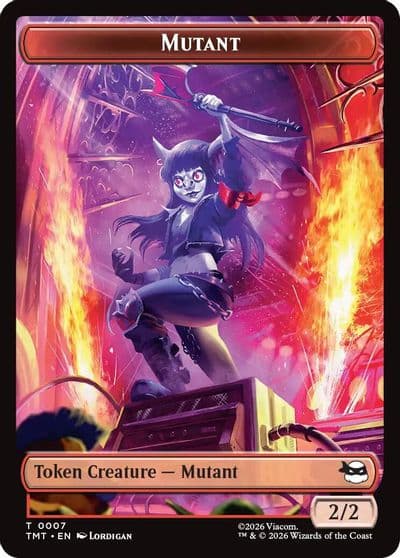 Mutant Ninja Turtle Spirit Double Sided Token Teenage Mutant Ninja Turtles Magic card