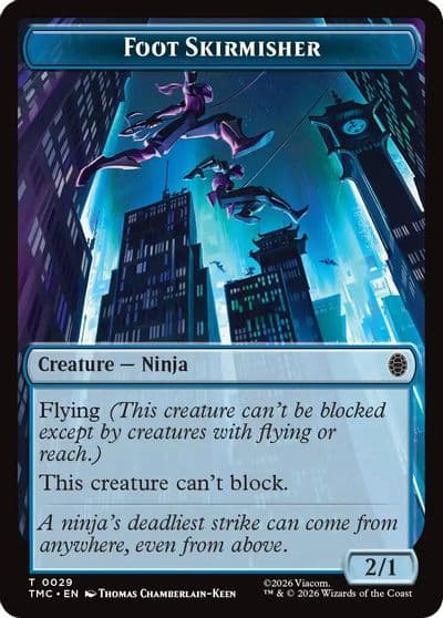 Foot Skirmisher Commander: Teenage Mutant Ninja Turtles Magic card