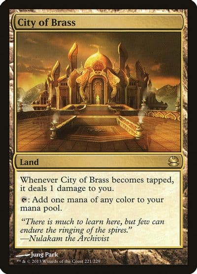 City of Brass Modern Masters Magic card
