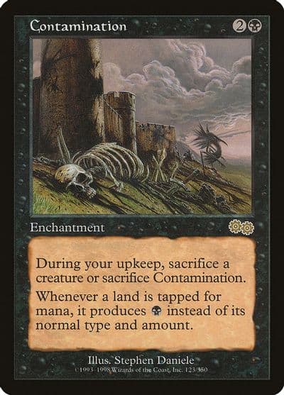 Contamination Urza's Saga Magic card