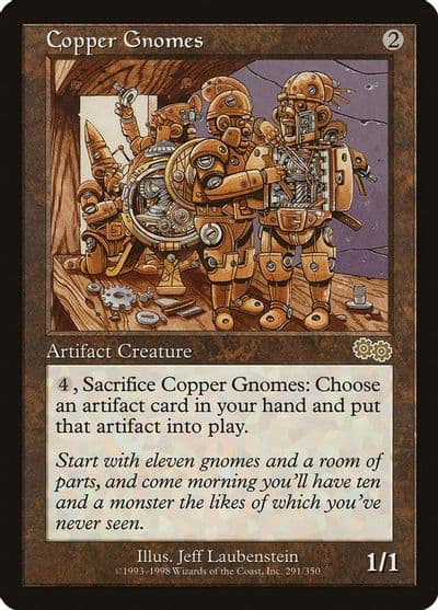 Copper Gnomes Urza's Saga Magic card