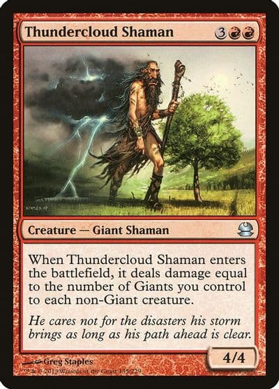 Thundercloud Shaman Modern Masters Magic card