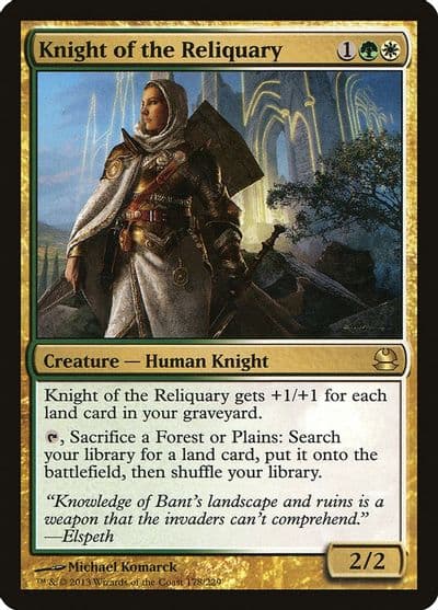 Knight of the Reliquary Modern Masters Magic card