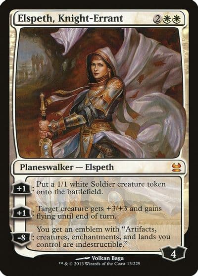 Elspeth Knight Errant Modern Masters Magic card