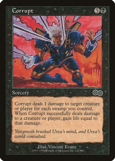 Corrupt Urza's Saga Magic card