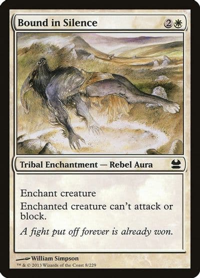 Bound in Silence Modern Masters Magic card