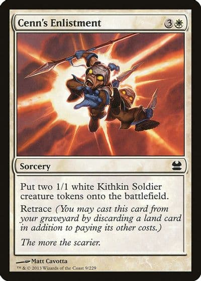 Cenns Enlistment Modern Masters Magic card