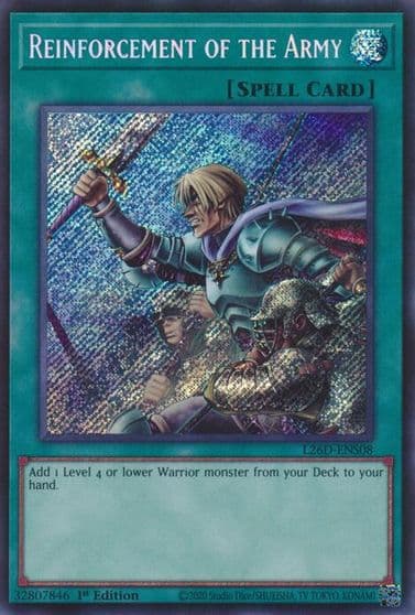 Reinforcement of the Army Secret Rare Legendary Modern Decks 2026 Yu-Gi-Oh! card