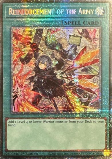 Reinforcement of the Army Alternate Art Starlight Rare Legendary Modern Decks 2026 Yu-Gi-Oh! card