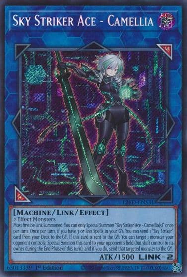 Sky Striker Ace Camellia Secret Rare Legendary Modern Decks 2026 Yu-Gi-Oh! card