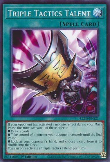 Triple Tactics Talent Legendary Modern Decks 2026 Yu-Gi-Oh! card