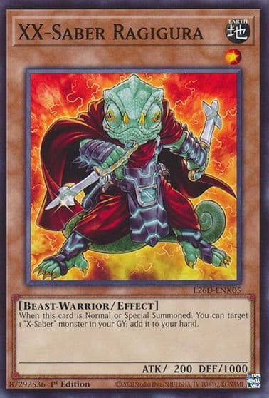 XX Saber Ragigura Legendary Modern Decks 2026 Yu-Gi-Oh! card
