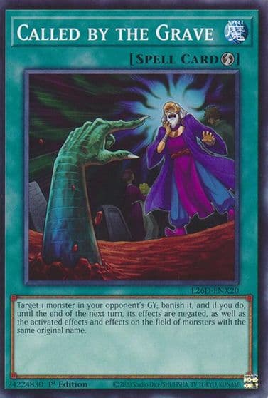 Called by the Grave L26D ENX20 Legendary Modern Decks 2026 Yu-Gi-Oh! card
