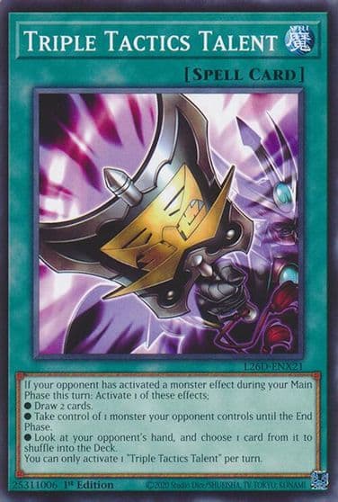 Triple Tactics Talent L26D ENX21 Legendary Modern Decks 2026 Yu-Gi-Oh! card