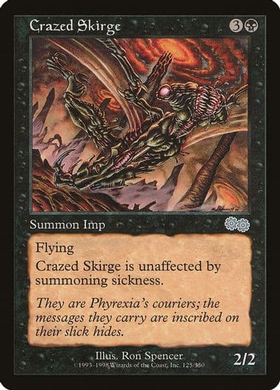 Crazed Skirge Urza's Saga Magic card