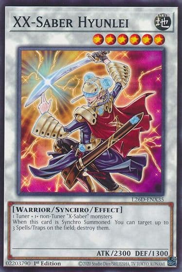 XX Saber Hyunlei Legendary Modern Decks 2026 Yu-Gi-Oh! card