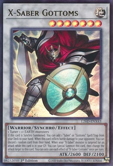 X Saber Gottoms Legendary Modern Decks 2026 Yu-Gi-Oh! card