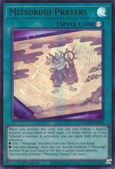 Mitsurugi Prayers Ultra Rare Legendary Modern Decks 2026 Yu-Gi-Oh! card